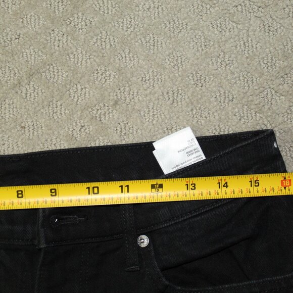 CALVIN KLEIN Black Straight Leg Woman's Hi Rise Jeans Size 8 x 27 in - Picture 3 of 6